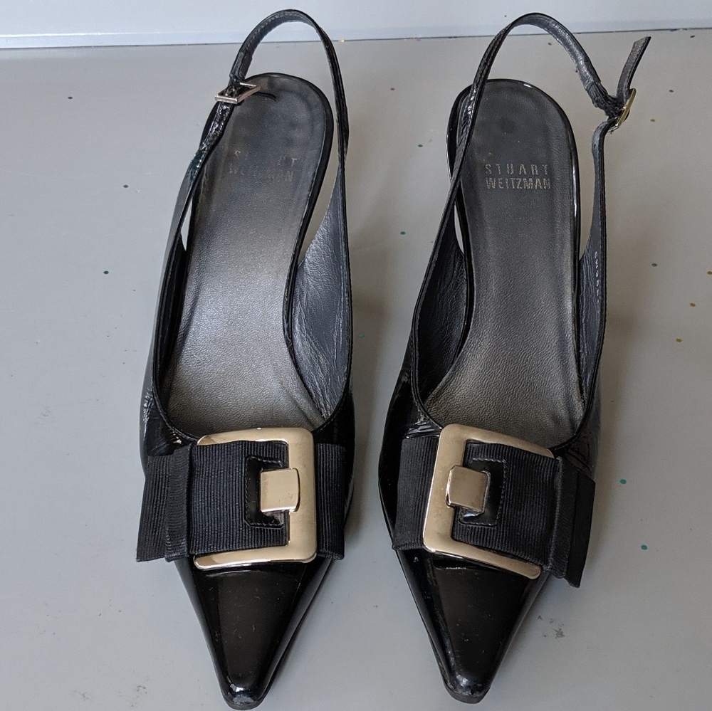 STUART WEITZMAN Pointy Toe Sling back heels